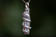 Dragon Wrapped Keepsake Urn, sterling silver keepsake urn, necklace for cremation ash, necklace for pet cremation, necklace for ash, necklace for pet ash